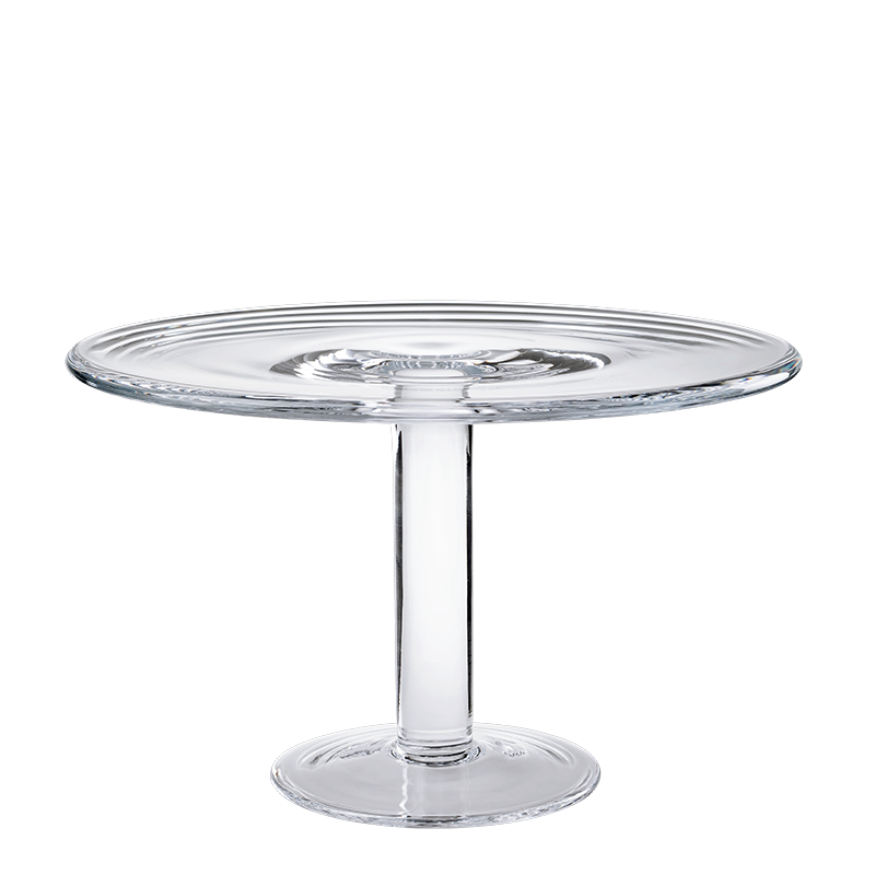 Présentoir en verre sur pied Ø 30 cm H 19 cm