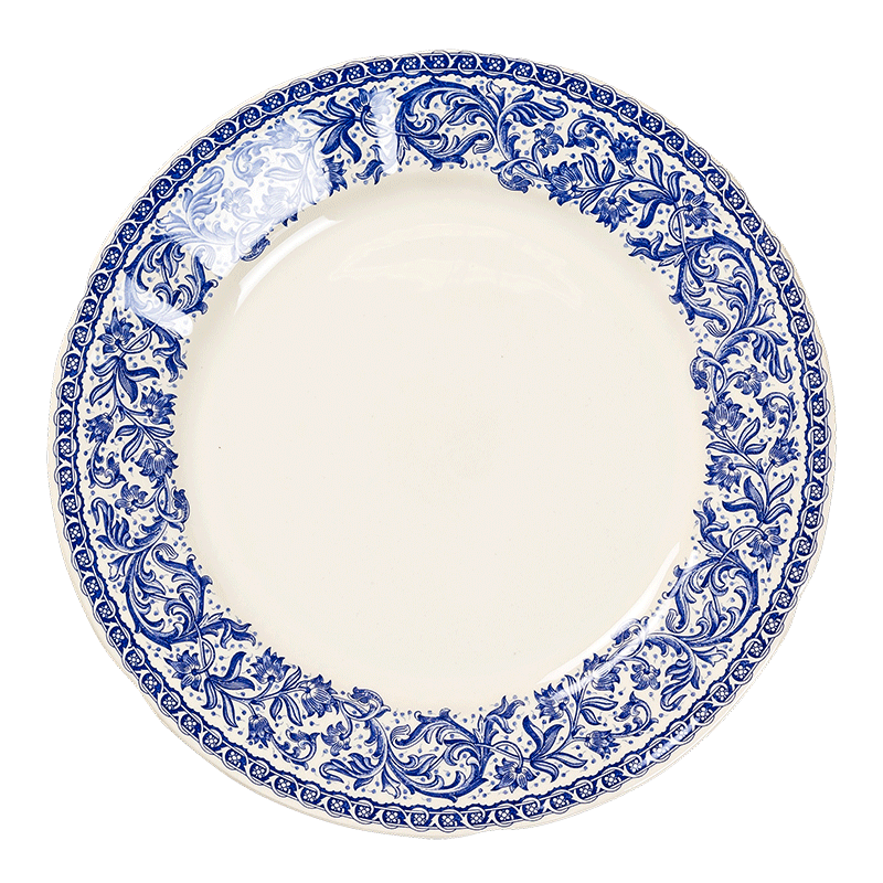 Assiette plate Gien bleue Ø 27,5 cm