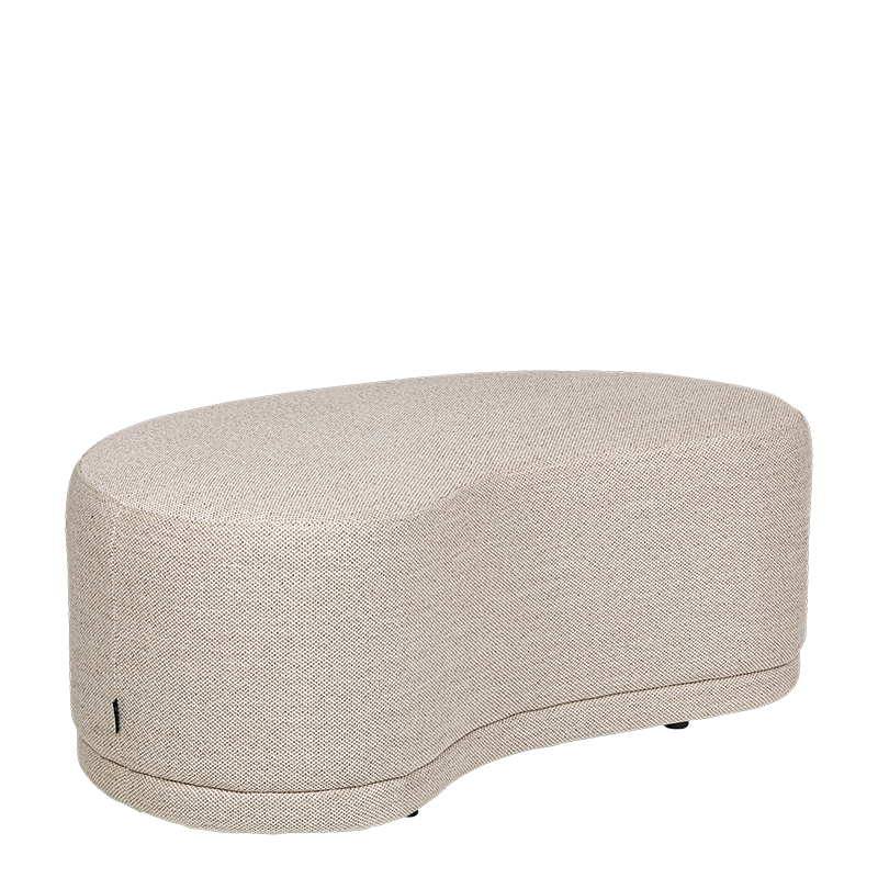 Banc Galet beige 60 x 100 cm H 40 cm