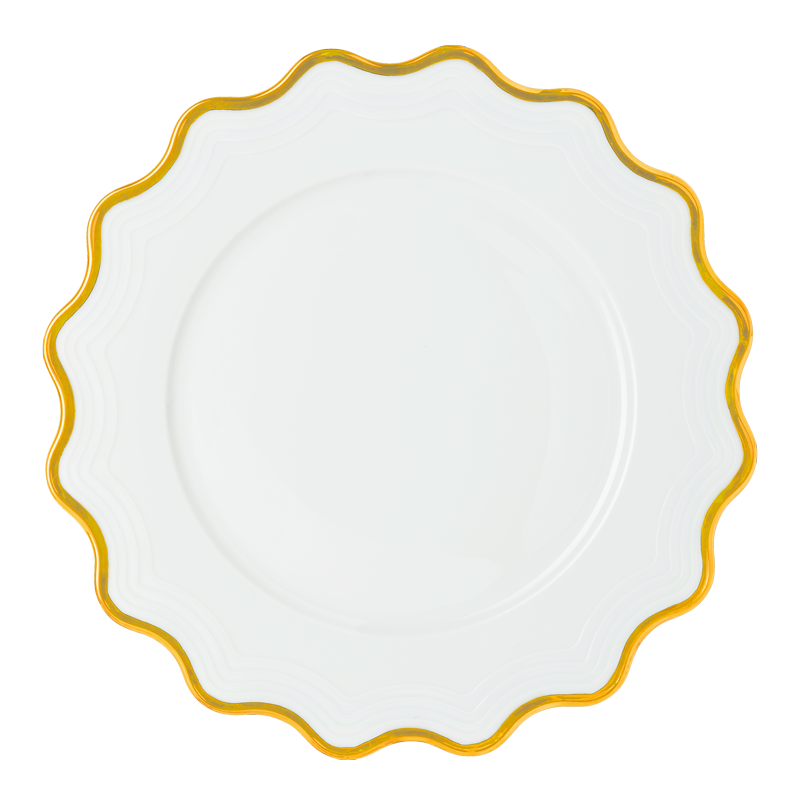 Assiette de présentation Gold Flower Ø 32 cm