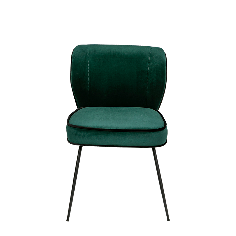 Chaise Dandy velours vert