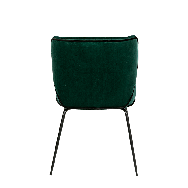 Chaise Dandy velours vert