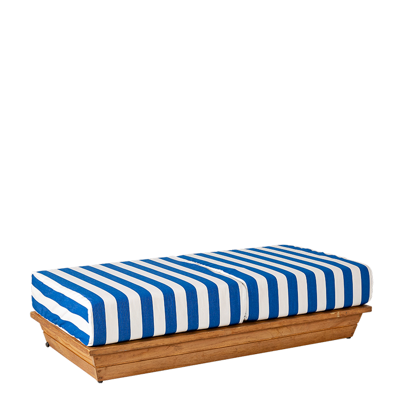 Banquette Lounge Beach Club Blue 70 x 140 cm H 36 cm