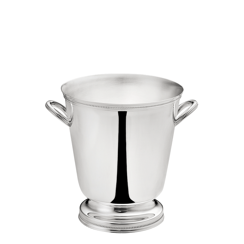 Seau &agrave; glace argent Florence &Oslash; 13.5 cm H 15 cm