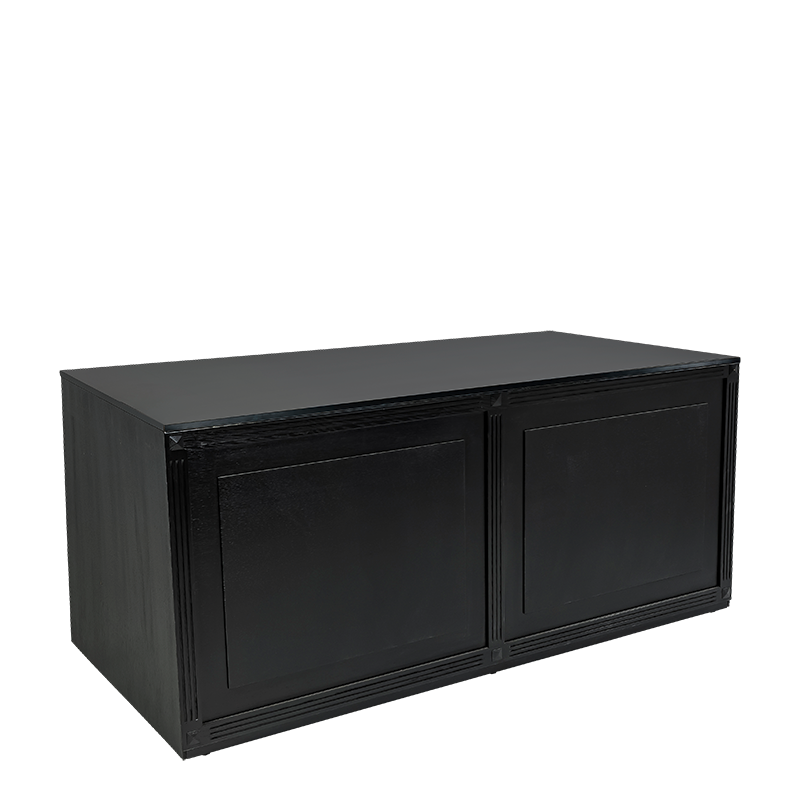 Buffet Cigare Club noir 100 x 200 cm H 90 cm