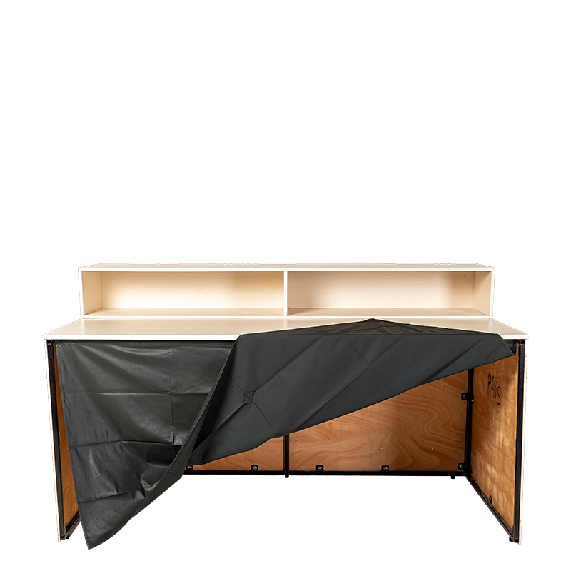 Bar buffet pliant Cigare Club beige 100 x 200 cm H 110 cm