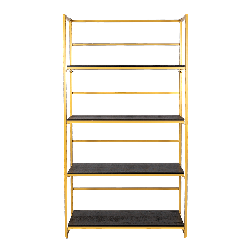 Etagère dorée et noire 40 x 100 cm H 180 cm