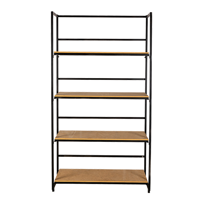 Etagère noire et bois 40 x 80 cm H 180 cm