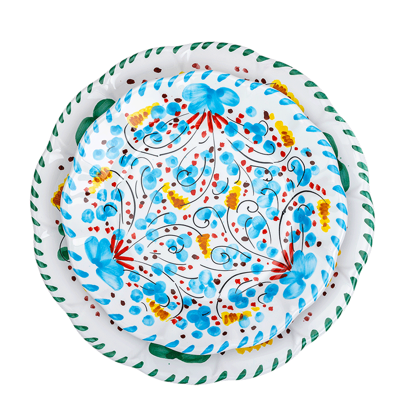 Grande assiette POPOLO per Vaisselle Vintage Ø 25cm