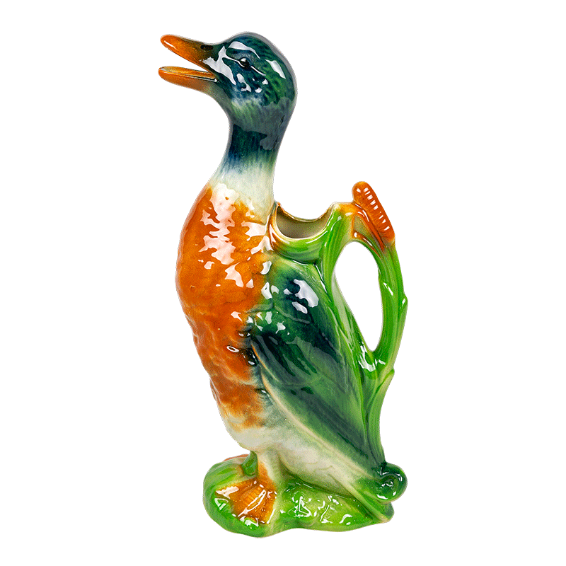 Carafe Vintage Barbotine Canard H 33-35 cm