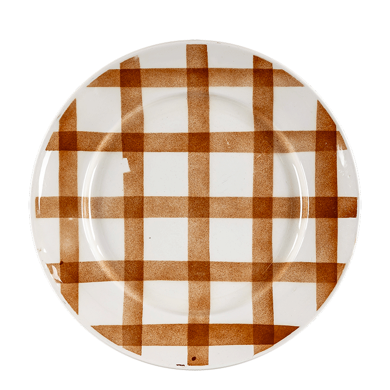 Grande assiette Vintage Carreau Ø 23/25 cm
