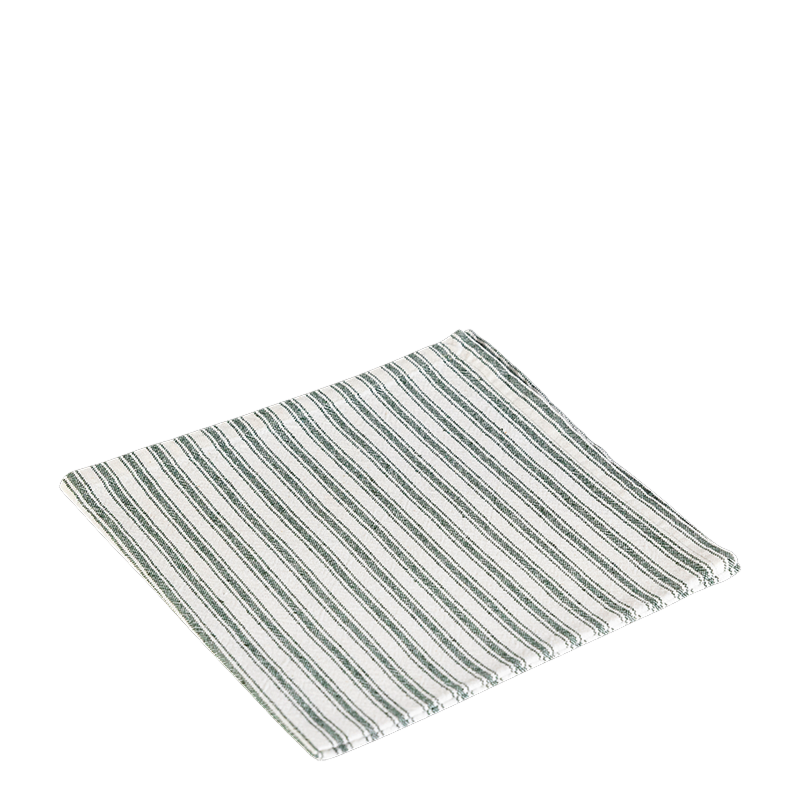 Serviette de table Biarritz vert 50 x 50 cm