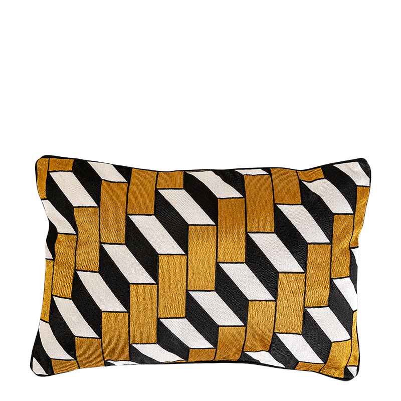 Coussin Domino gold 40 x 60 cm