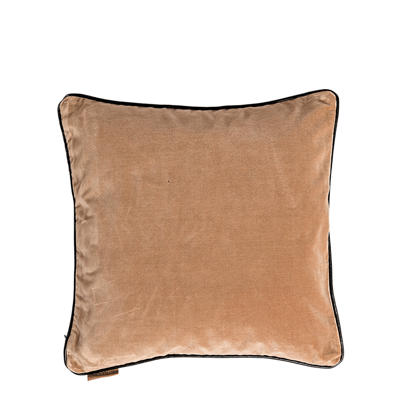 Coussin Velvet velours taupe 40 x 40 cm