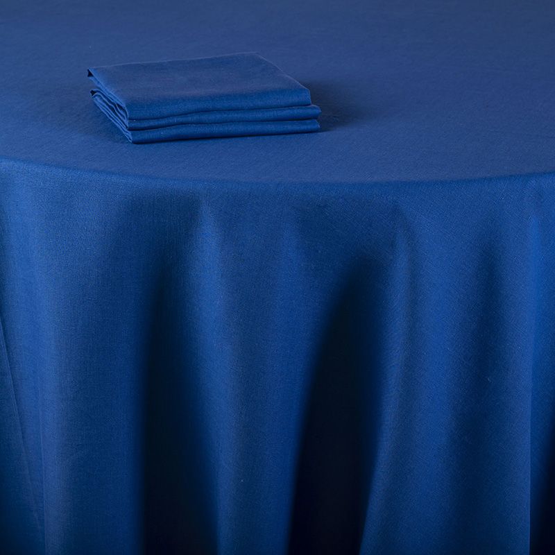 Chemin de table Lin bleu roi 50 x 270 cm