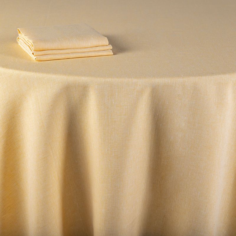 Nappe Lin jaune aurore 290 x 400 cm