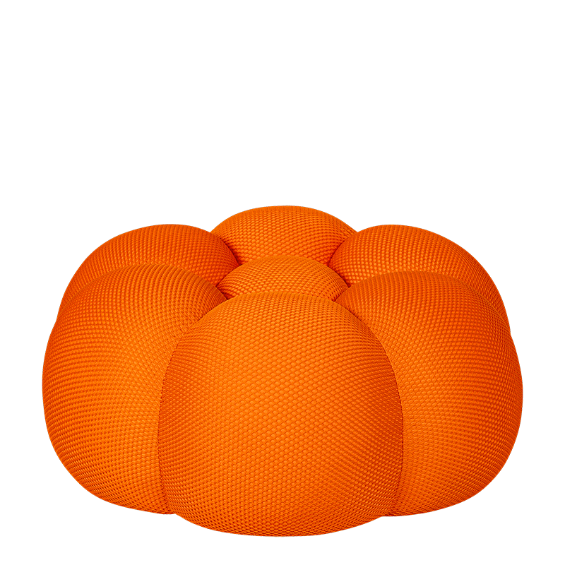 Pouf Bulle orange &Oslash; 80 cm H 37 cm
