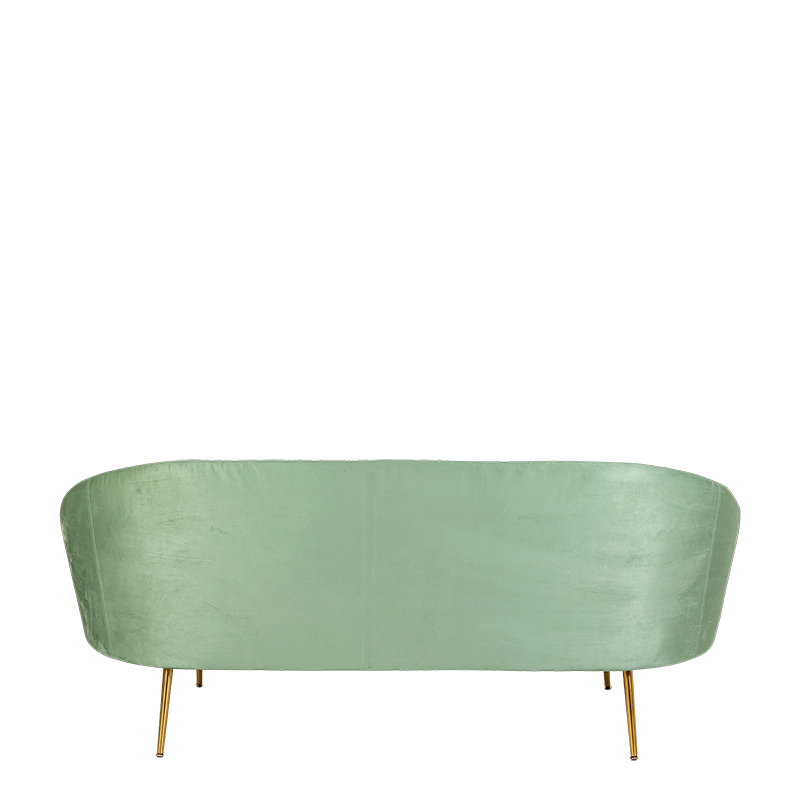 Canapé Sofia vert fougère 83 x 190 cm H 76 cm
