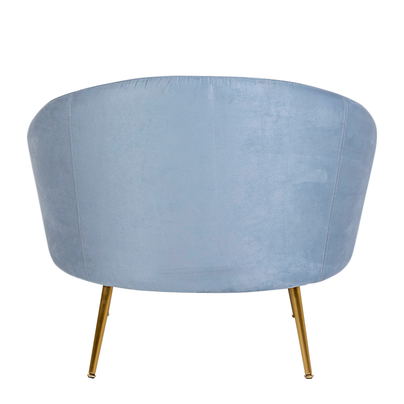 Fauteuil Sofia bleu 92 x 82 cm H 78 cm