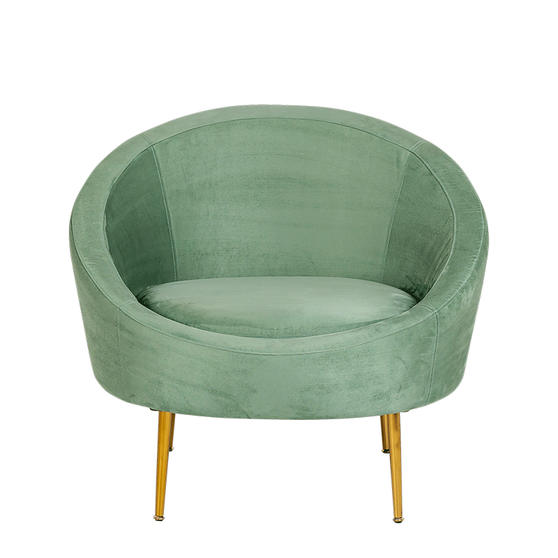 Fauteuil Sofia vert 92 x 82 cm H 78 cm