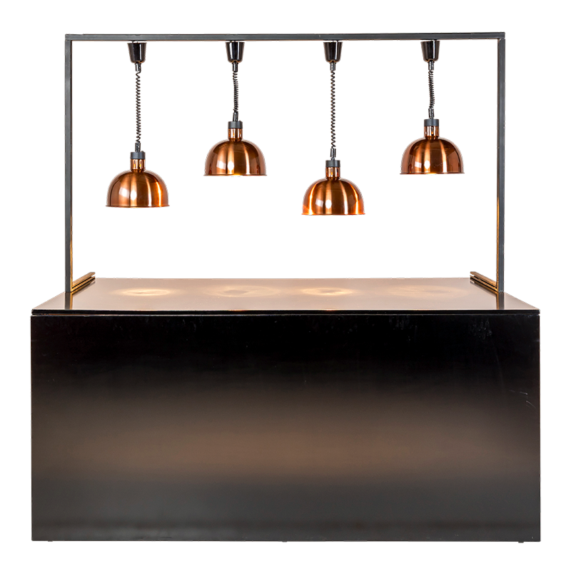 Arche lampe chauffe-plat L 2 m H 117 cm