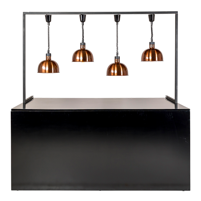 Arche lampe chauffe-plat L 2 m H 117 cm