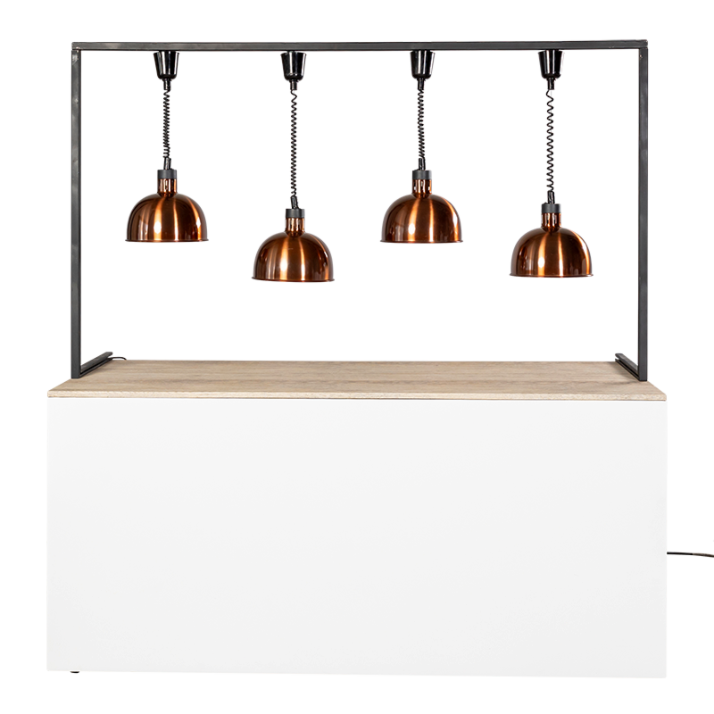 Arche lampe chauffe-plat L 2 m H 117 cm