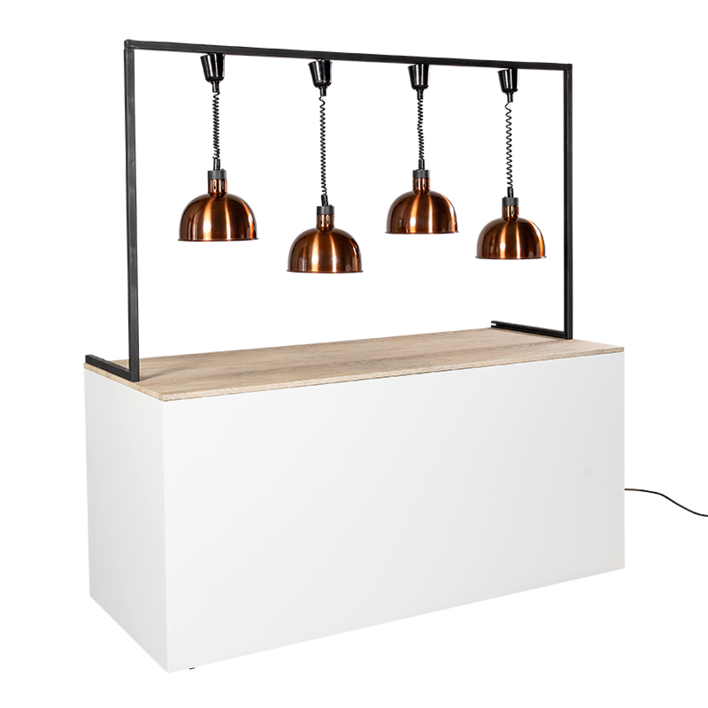 Arche lampe chauffe-plat L 2 m H 117 cm