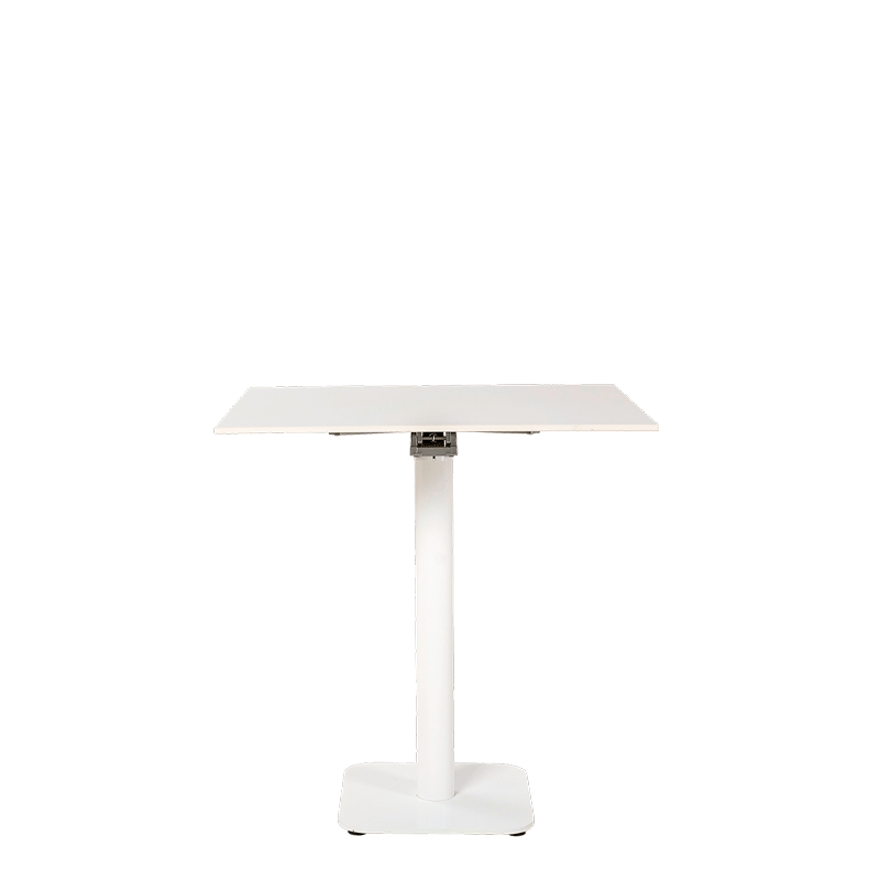 Table Soft blanc 70 x 70 cm H 76 cm (outdoor)