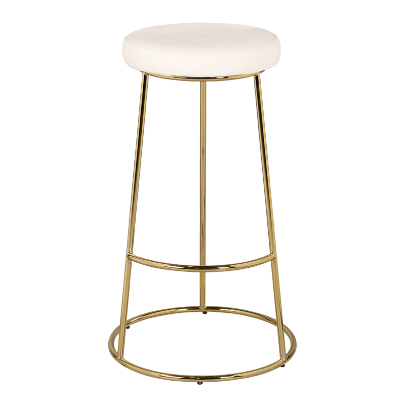 Tabouret Juliette velours crème M1 H 80 cm