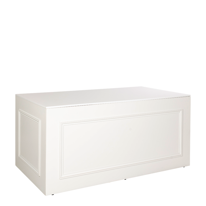 Buffet pliant Moulure blanc 100 x 200 cm H 90 cm  - Délai 48h