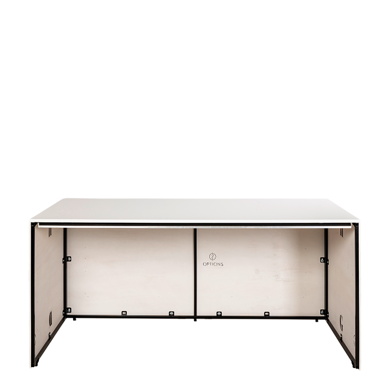 Buffet pliant Moulure blanc 100 x 200 cm H 90 cm  - Délai 48h