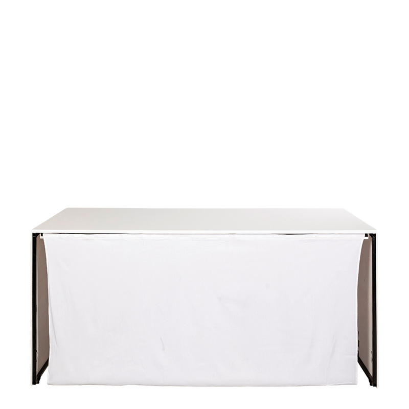 Buffet pliant Moulure blanc 100 x 200 cm H 90 cm  - Délai 48h