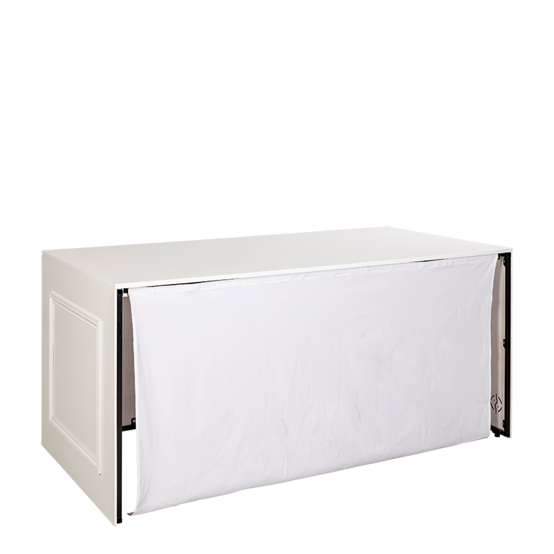 Buffet pliant Moulure blanc 100 x 200 cm H 90 cm  - Délai 48h