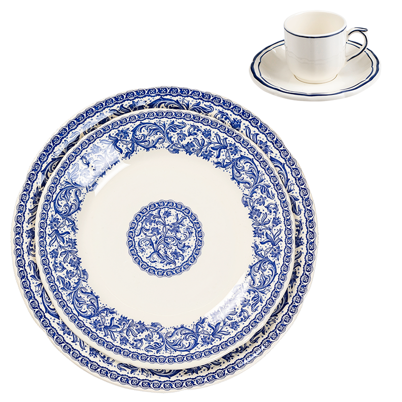 Assiettes Gien bleue