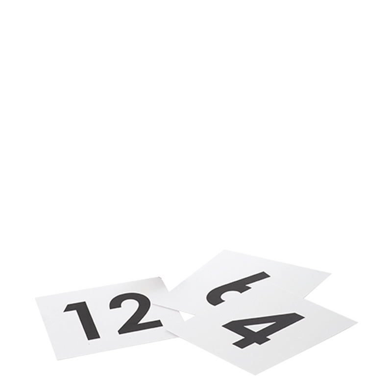 Numéro de table carré souple 1 à 30
