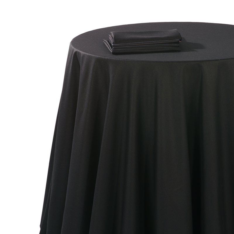 Nappe chintz noir 270 x 600 cm ignifugée M1