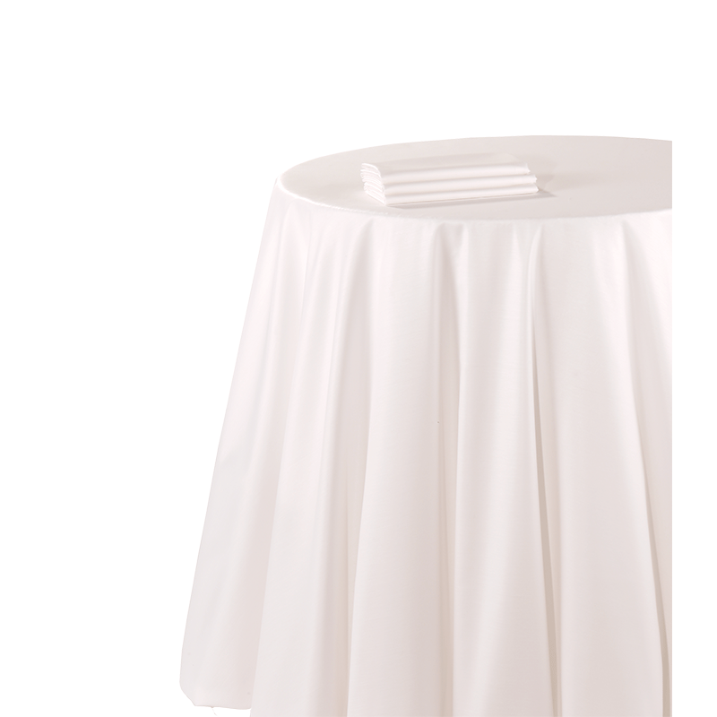 Chemin de table chintz blanc 50 x 270 cm ignifugé M1