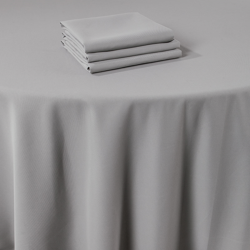 Nappe Marjorie gris 310 x 310 cm ignifugée M1