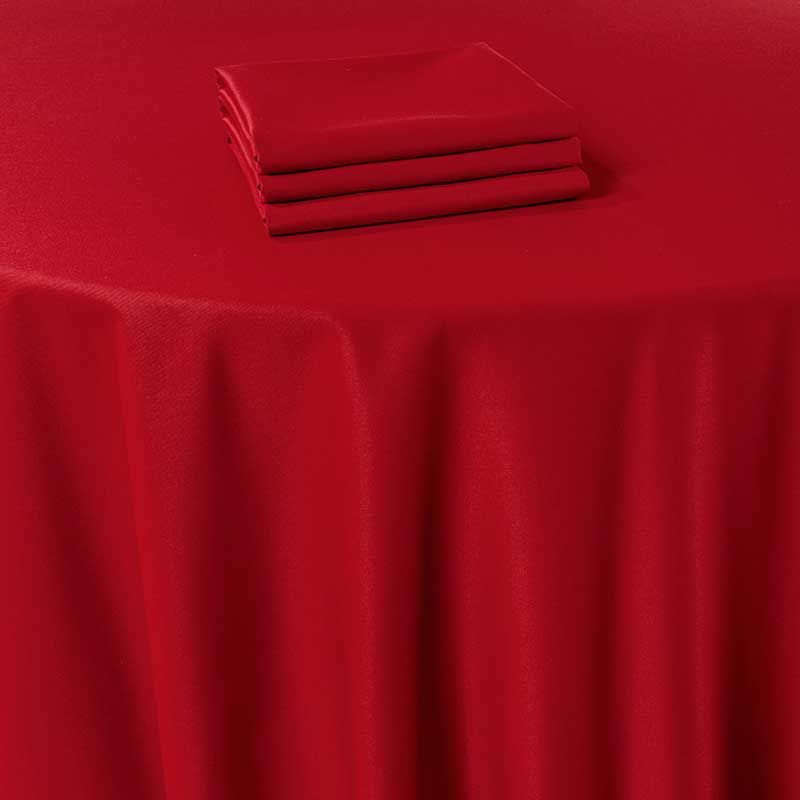 Nappe Marjorie rouge 180 x 350 cm ignifugée M1