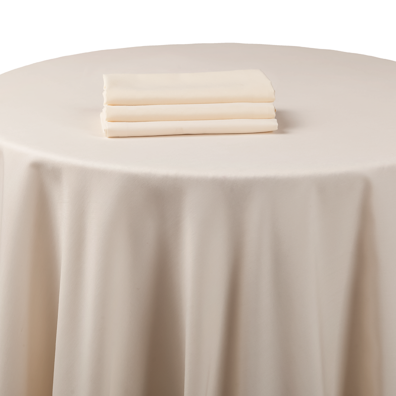 Nappe chintz beige 210 x 210 cm ignifugée M1