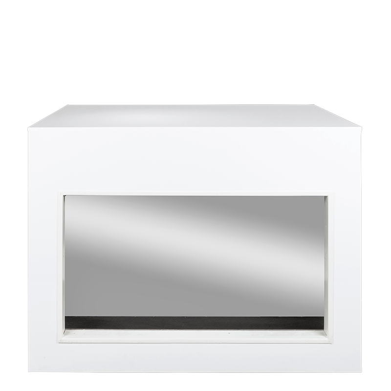 Banque accueil vision  48h H 110 cm L 200 cm 40 cm de profondeur