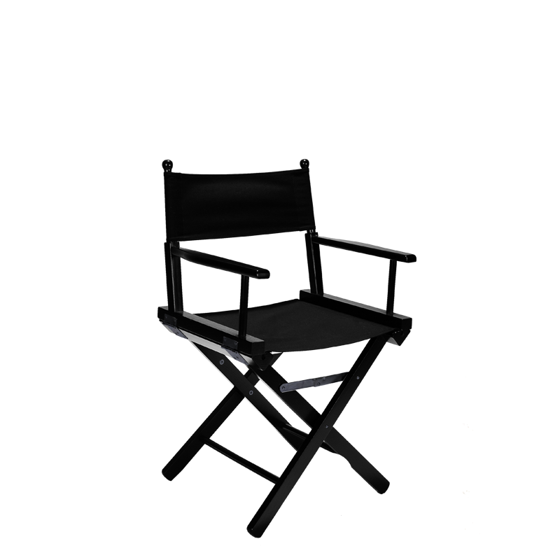 Chaise metteur en scène noire