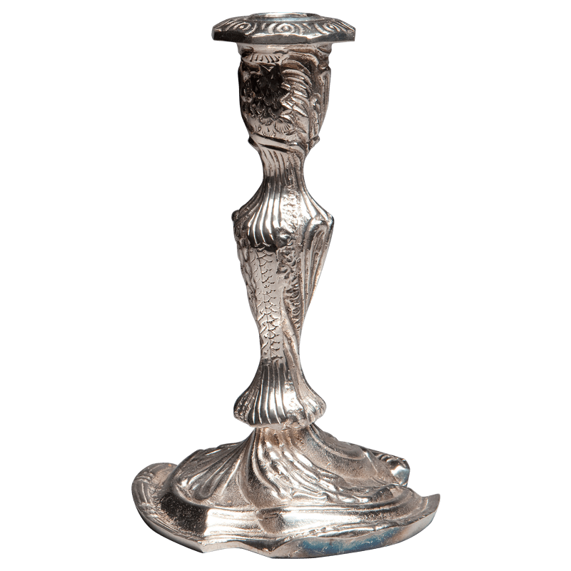 Bougeoir Rocaille H 19,5 cm - Ø 12,5 cm