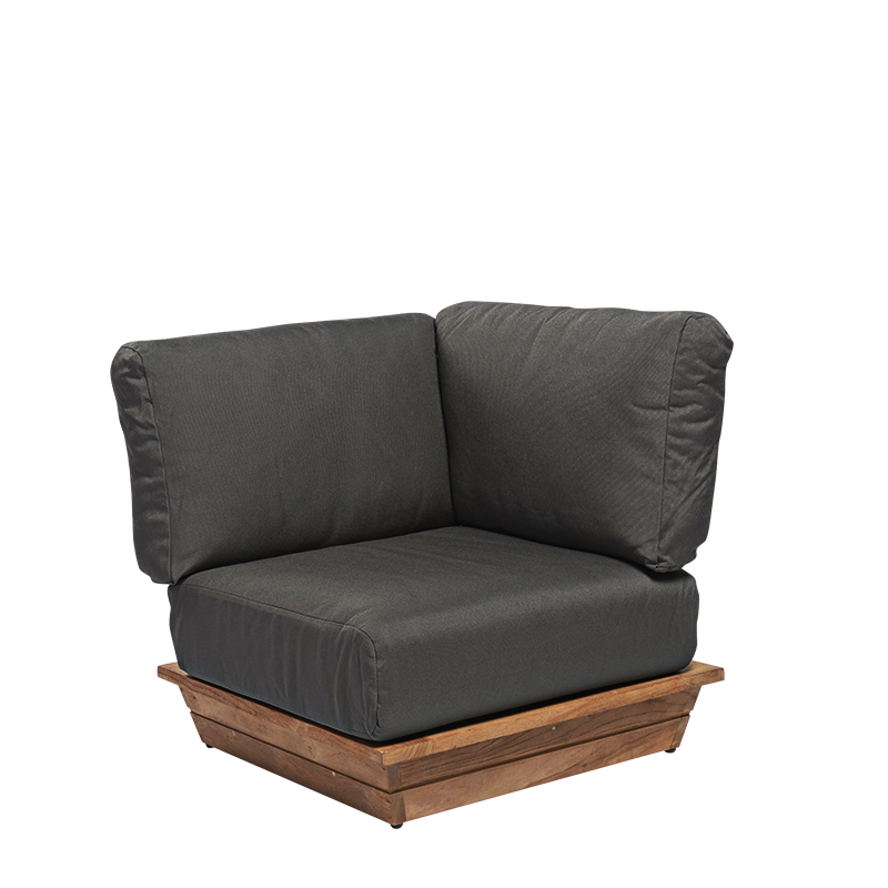 Module d'angle Lounge Grey 76 x 76 cm H 70 cm