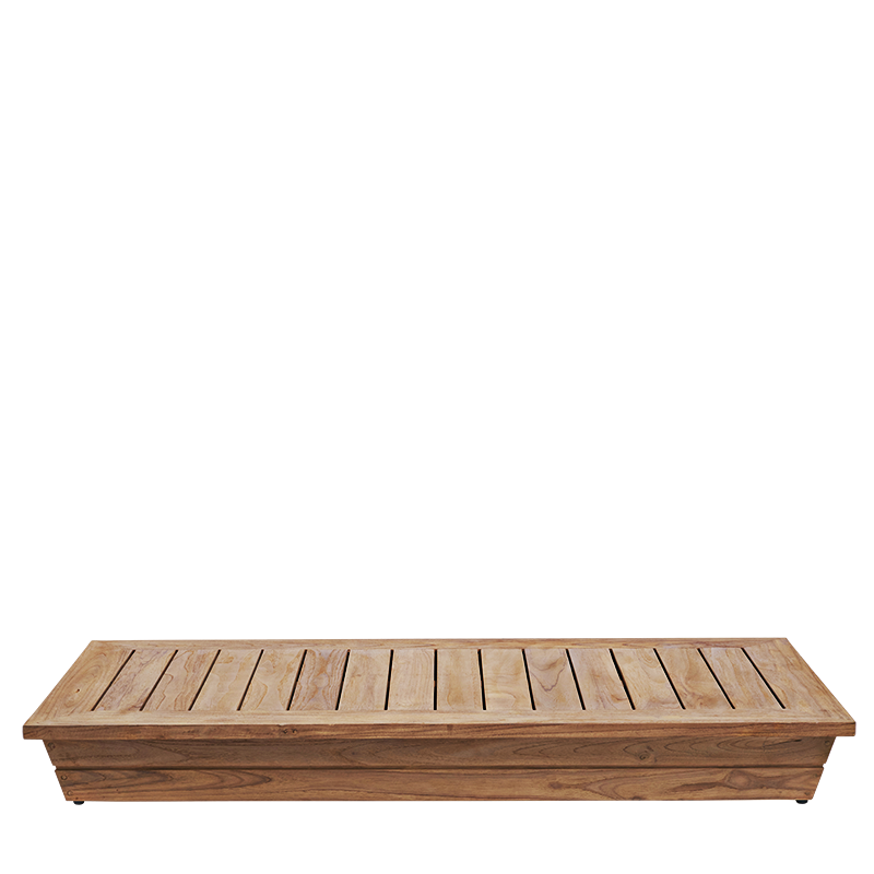 Table basse Lounge Grey 70 x 140 cm H 16 cm