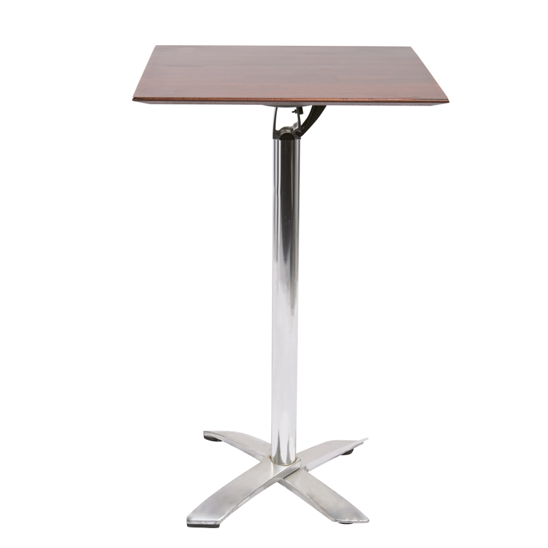 Mange-debout plateau bois H 111 cm 80 x 80 cm