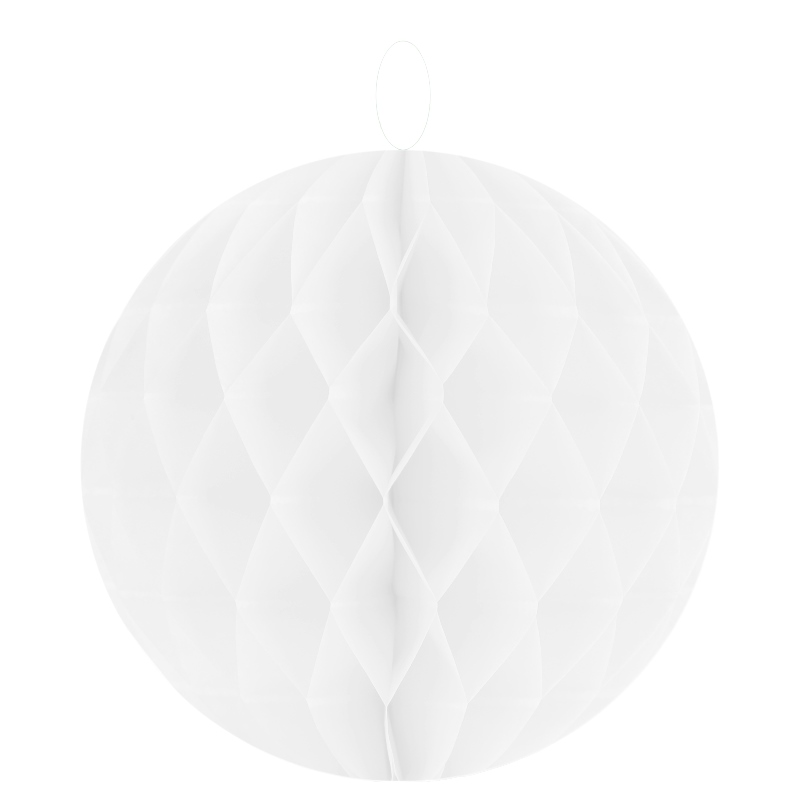 Boule décorative blanche en papier Ø 20 cm (lot de 2)