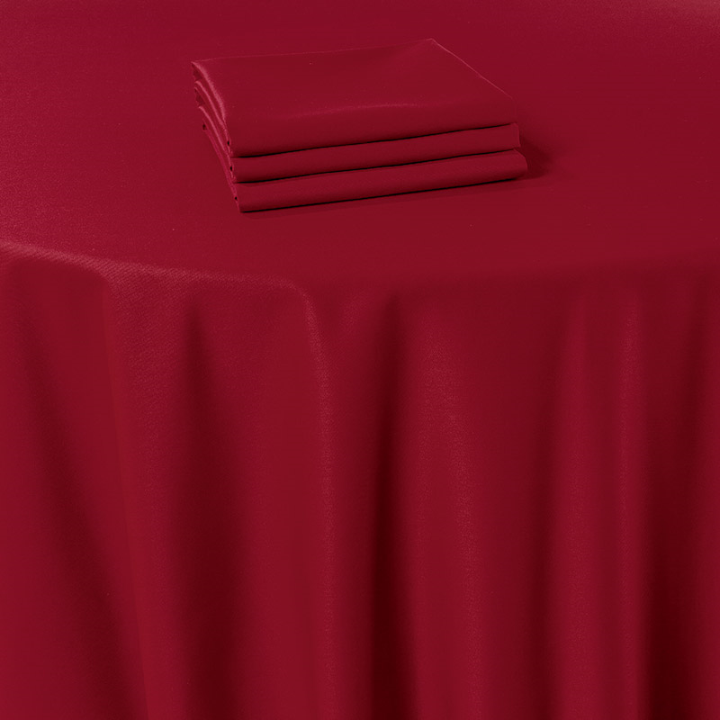 Serviette de table Marjorie rouge 50 x 50 cm ignifugée M1