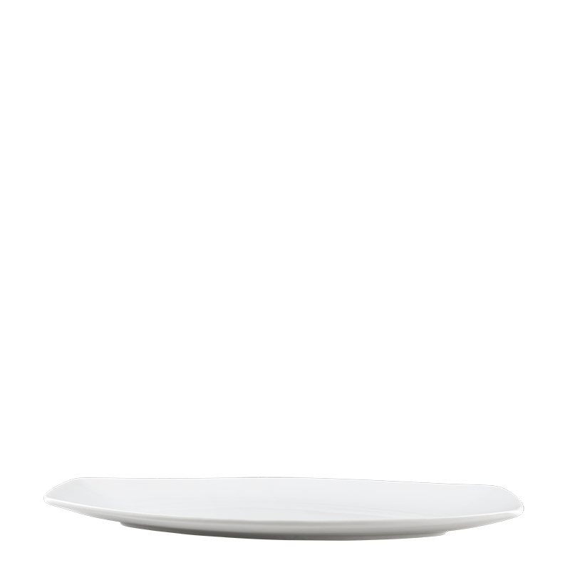 Plat ovale allongé blanc 37 x 15 cm
